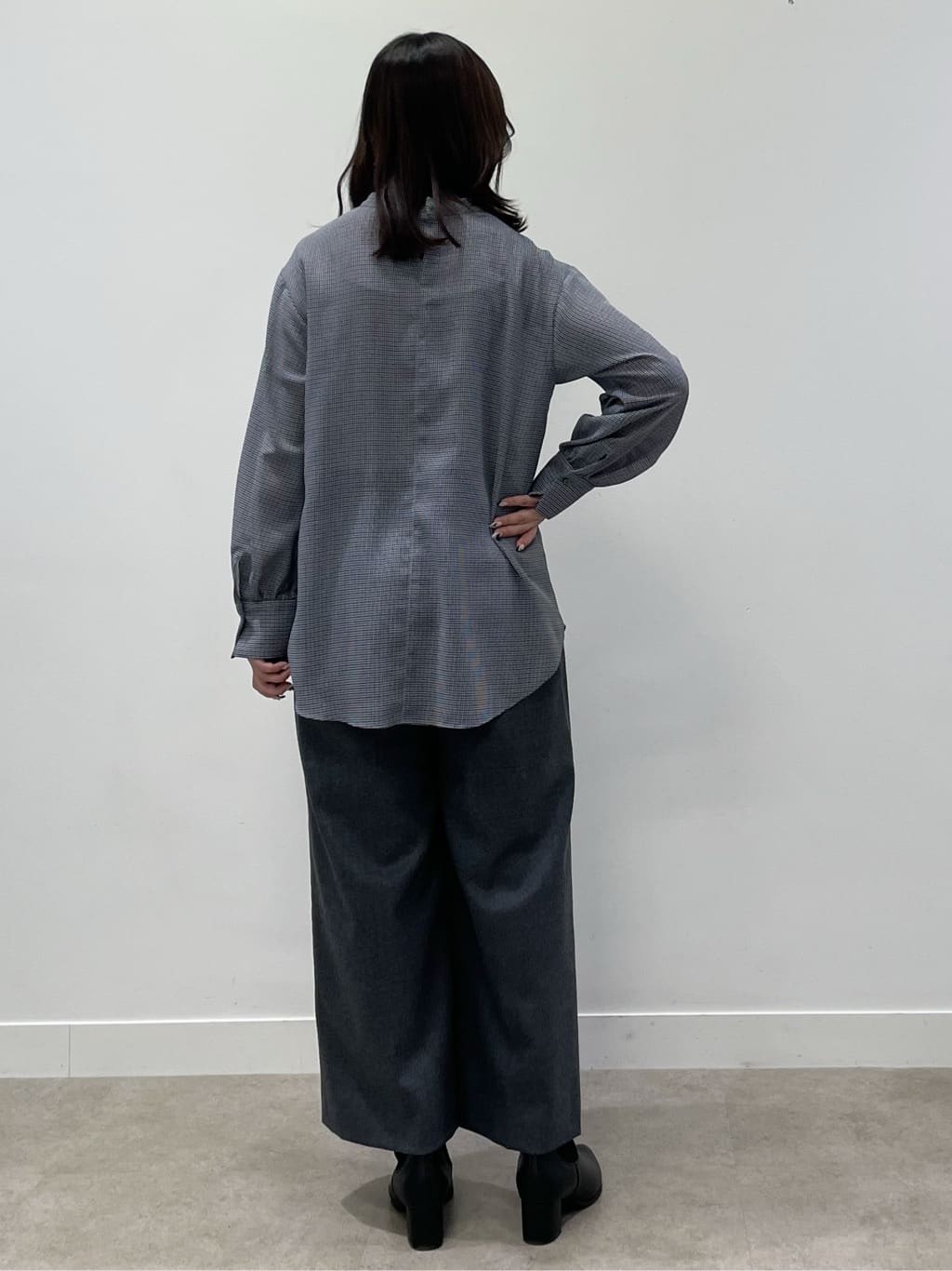 yukariさんの「Reflect｜【長め丈／ドライタッチ】ガンクラブチェック柄ブラウス」を使ったコーディネート