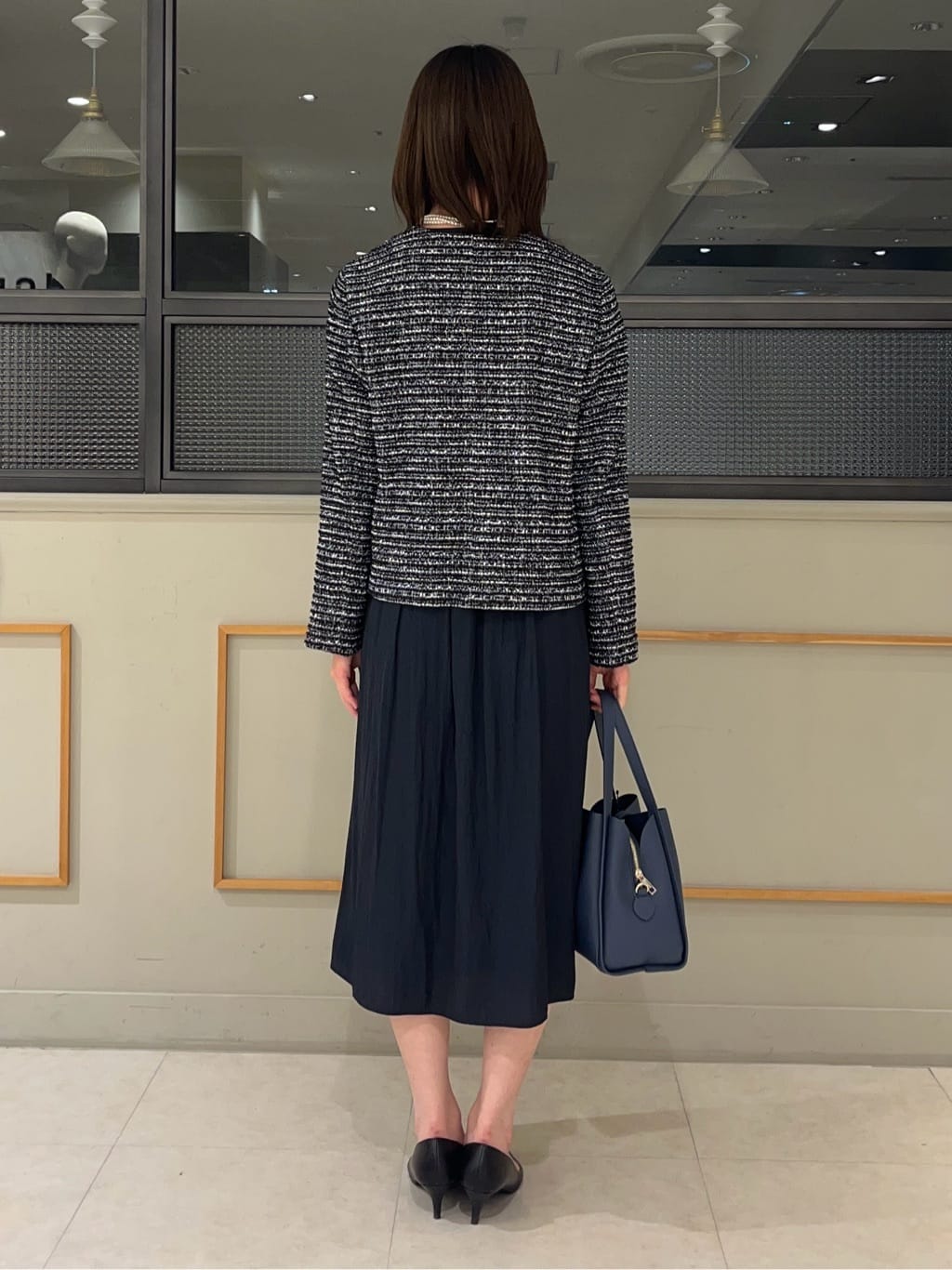kumiさんの「INDIVI｜【洗える】ギャザーフレアワンピース」を使ったコーディネート