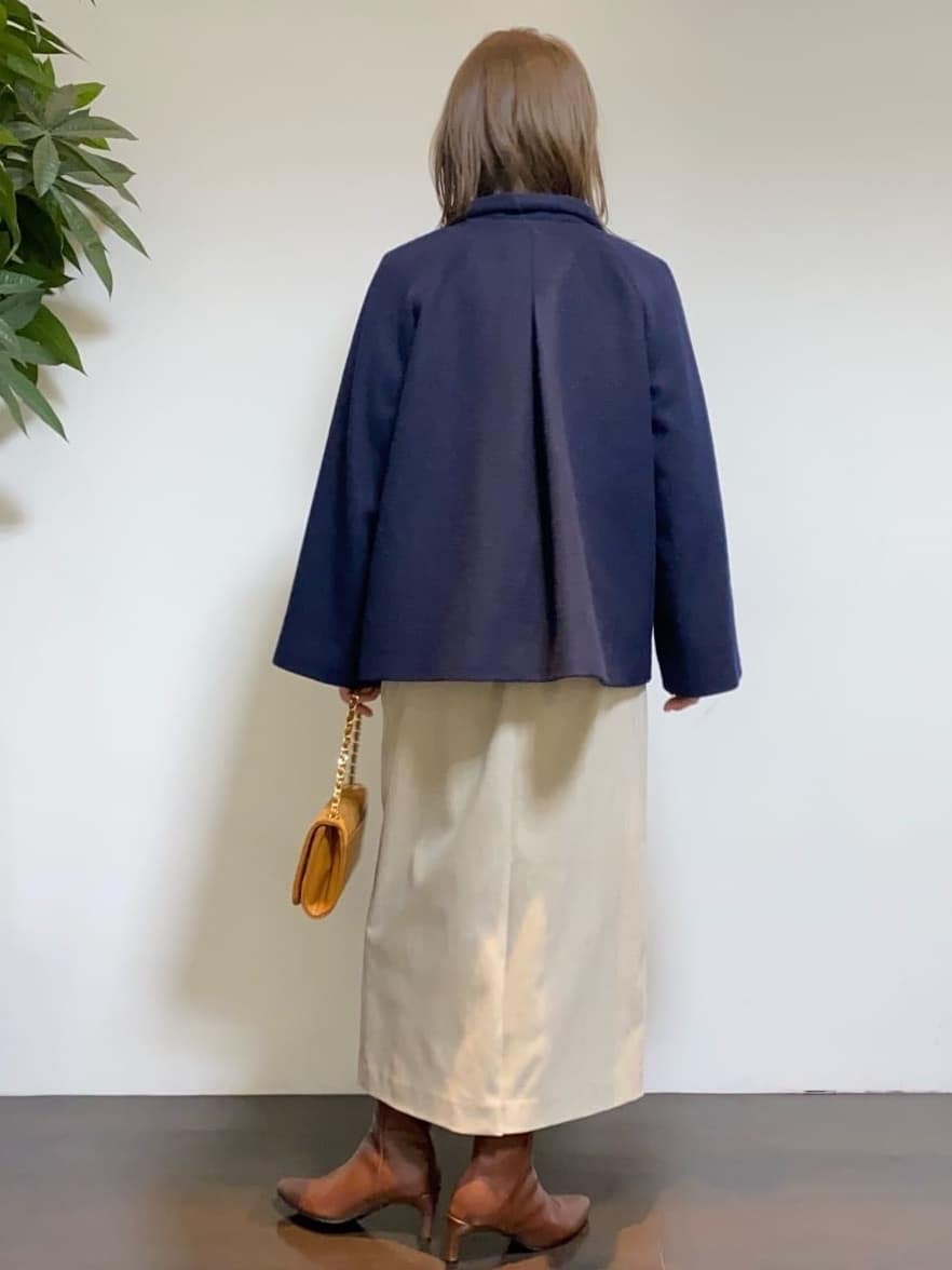 tomoさんの「UNTITLED｜【着回しが効く／オンオフアウター】ウールショートコート」を使ったコーディネート