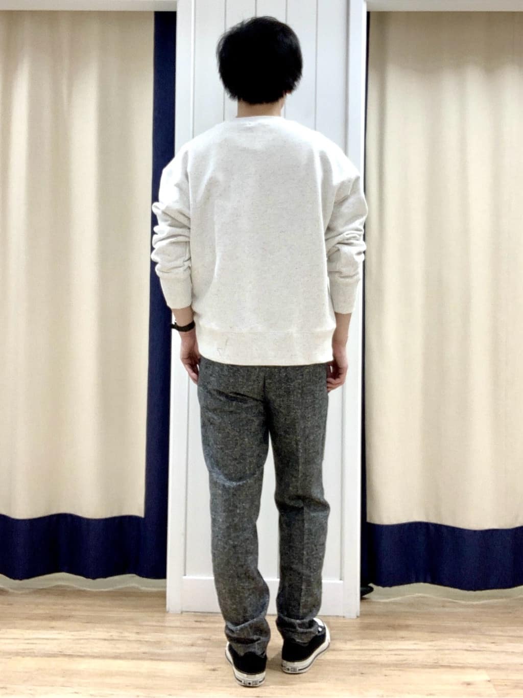 Takaさんの「Dessin｜【ユニセックス/洗える】ネップ裏毛スウェットトレーナー」を使ったコーディネート
