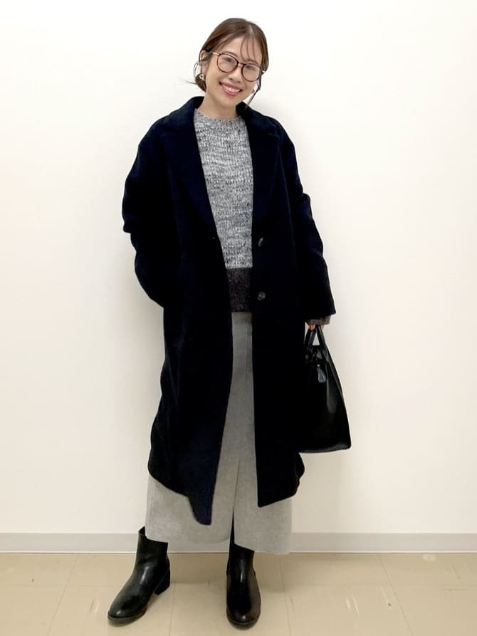 Akiさんの「OPAQUE.CLIP｜カシミヤブレンドウールチェスターコート」を使ったコーディネート