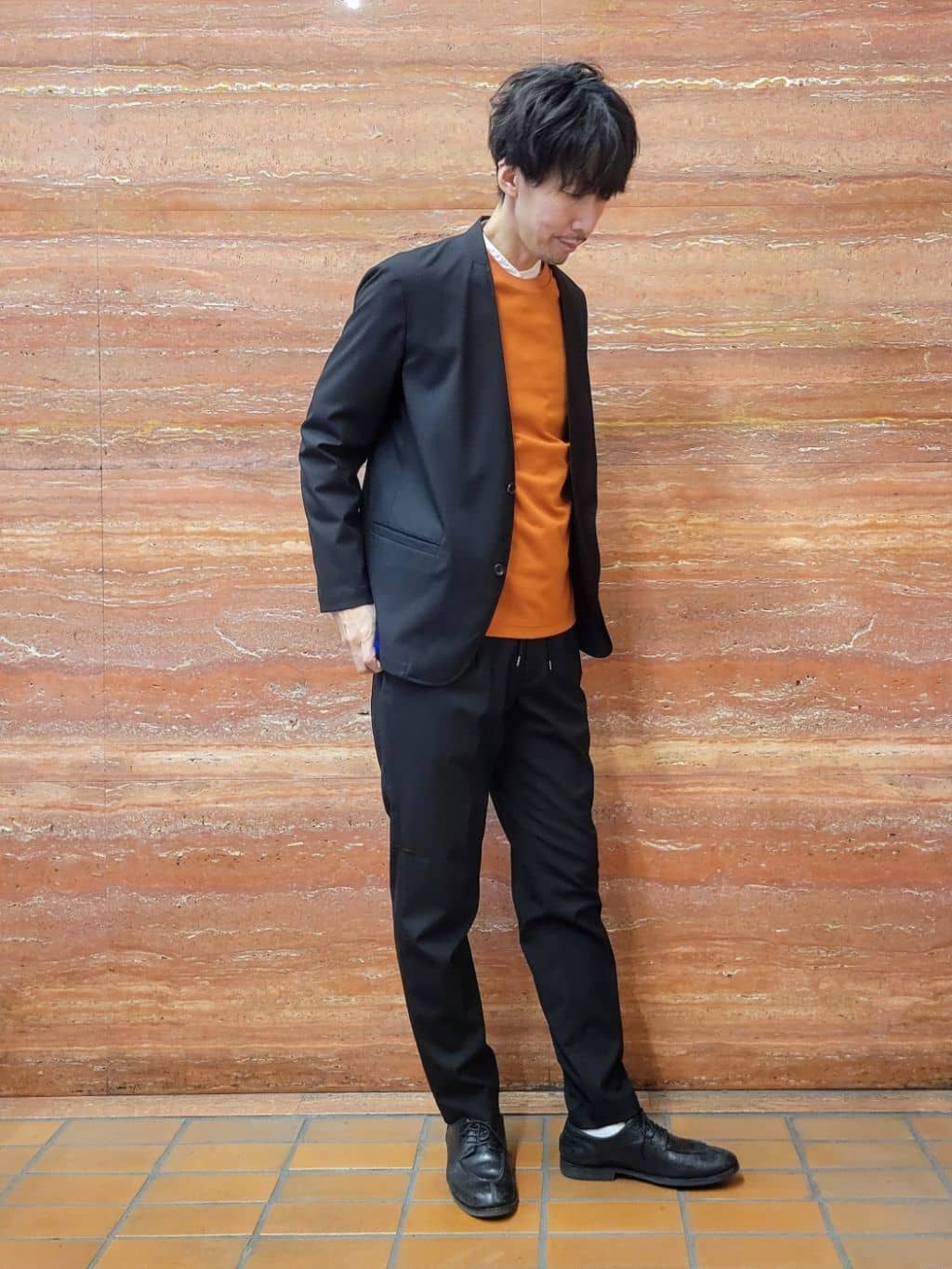 piroyaさんの「TAKEO KIKUCHI｜【ON／OFF兼用】CARREMANファブリック ノーカラージャケット」を使ったコーディネート