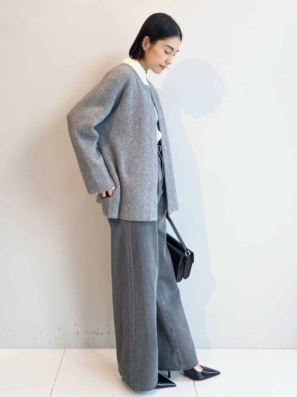 AYAさんの「UNTITLED｜【軽アウター/ミドル丈】ウールニットコーディガン」を使ったコーディネート