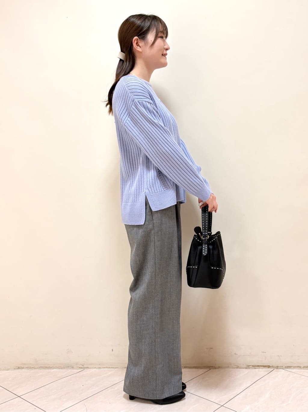 mikiさんの「Reflect｜【ゆったり着られる◎】ワイドリブニットプルオーバー」を使ったコーディネート