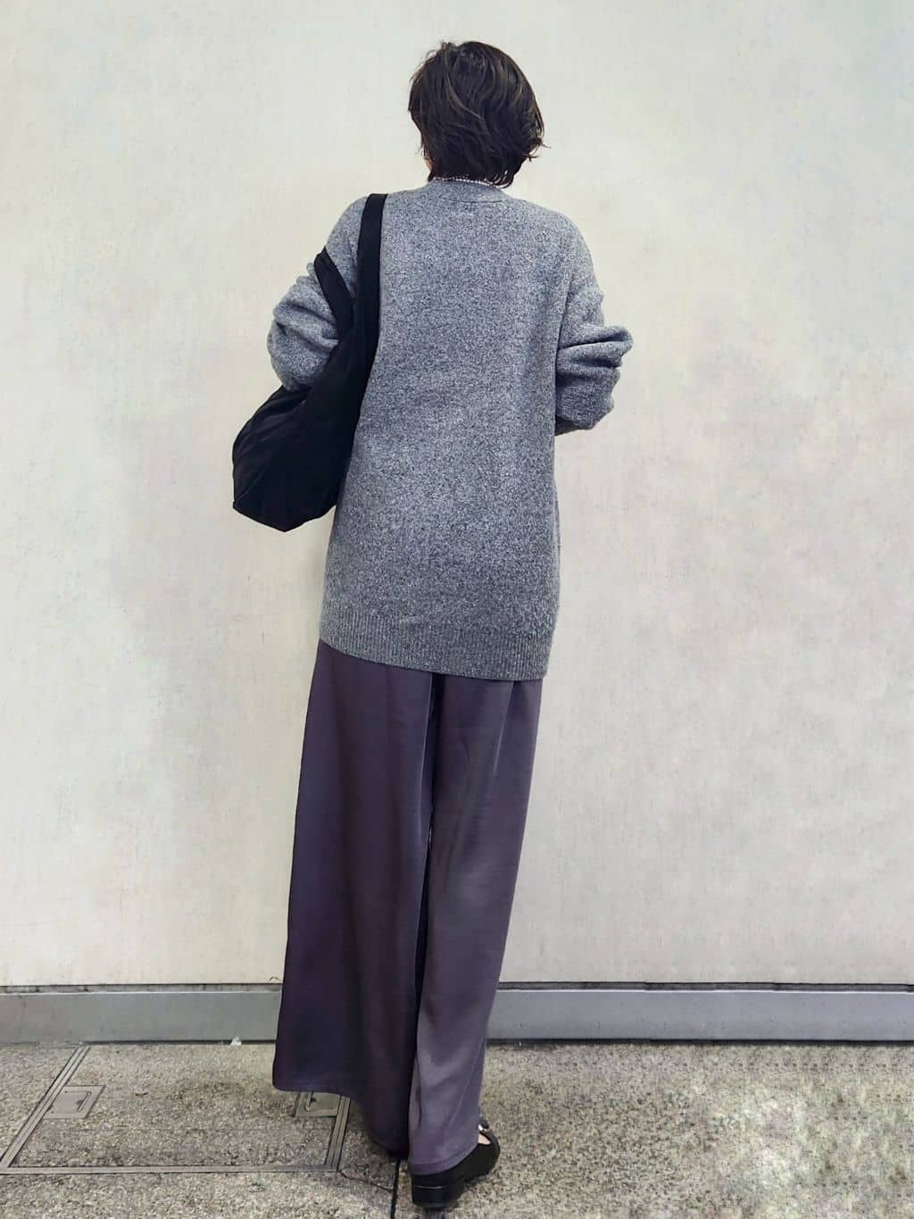 milkyさんの「OPAQUE.CLIP｜Vネックニットカーディガン／セットアップ対応可【洗濯機OK】」を使ったコーディネート