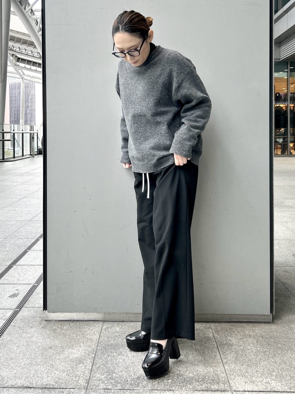 machikoさんの「ESPERANZA｜【ラク盛り/ローファー】リピーター続出／脚長美脚 厚底ローファー」を使ったコーディネート