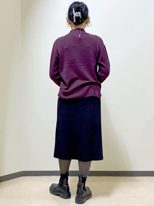  beni_gingerさんの「Reflect｜アーガイル柄ハイネックニット」を使ったコーディネート