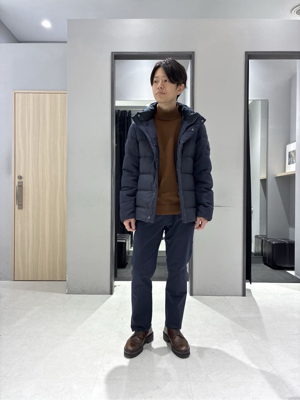 わいずみさんの「TAKEO KIKUCHI｜カラーコンビ ダウンブルゾン」を使ったコーディネート