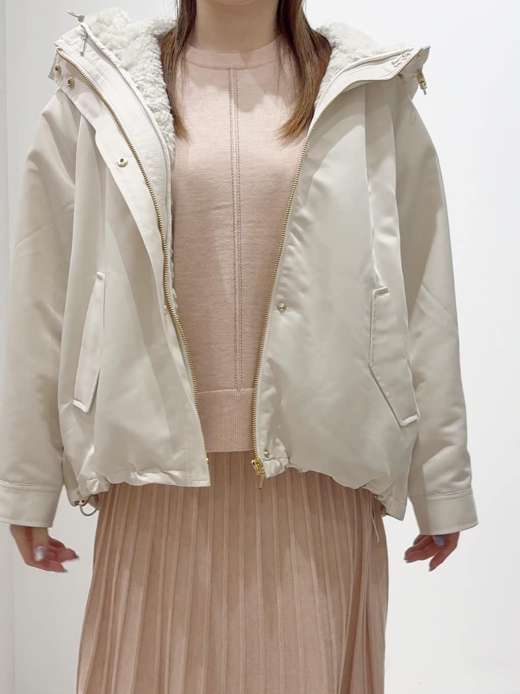 しかっちさんの「grove｜【名品アウター/3WAY・はっ水】ボアライナー付マウンテンパーカ」を使ったコーディネート