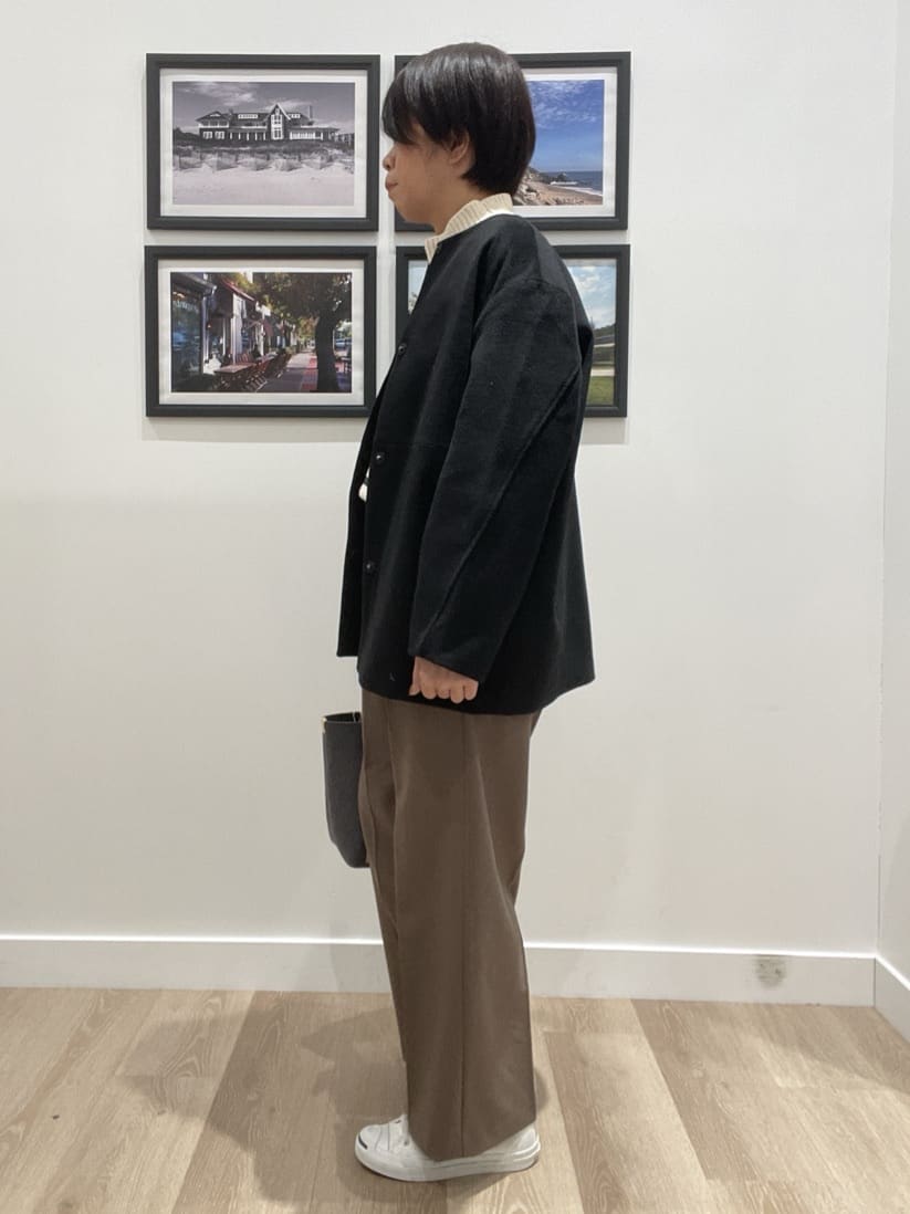 Naoさんの「Dessin｜【洗える】ハイネックベロアモールニット」を使ったコーディネート