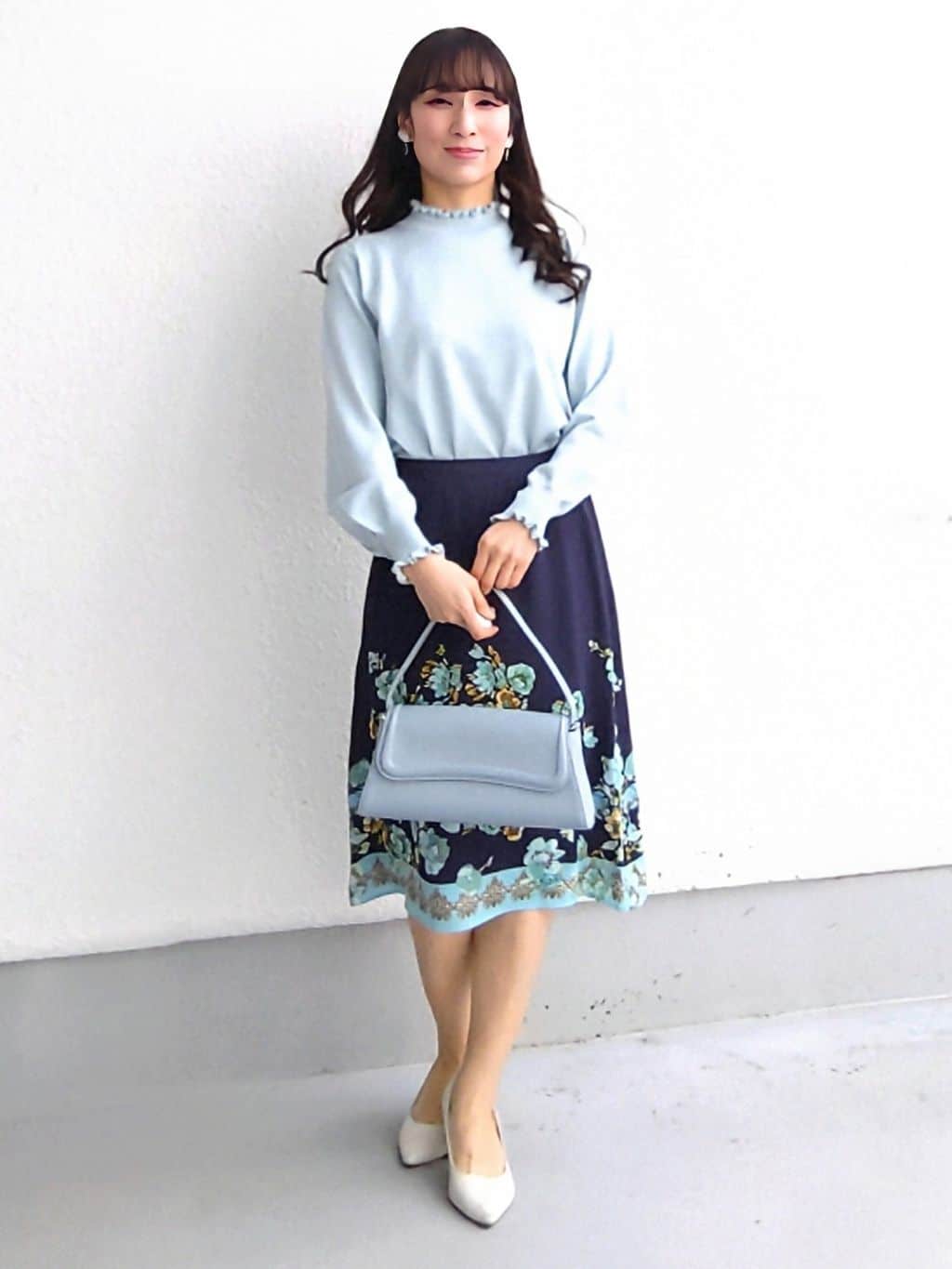 keinaさんの「SunaUna｜【SS～Lサイズ展開／6色展開】パール調ニット」を使ったコーディネート