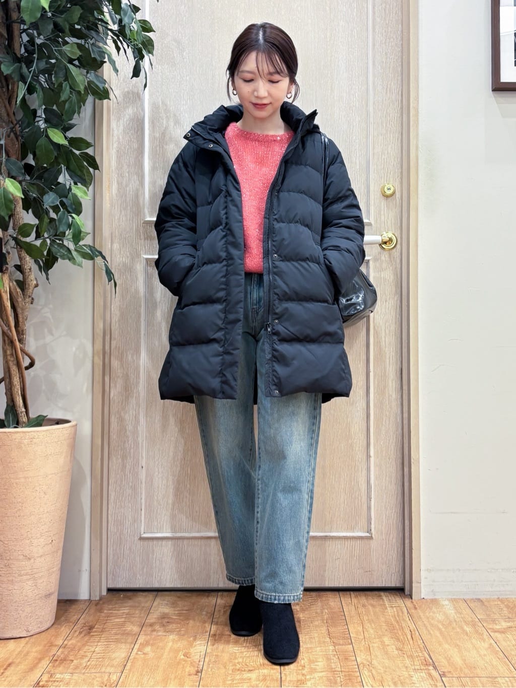 なみさんの「SHOO･LA･RUE｜【洗濯機可/撥水】フェイクファーフード ロングダウン」を使ったコーディネート