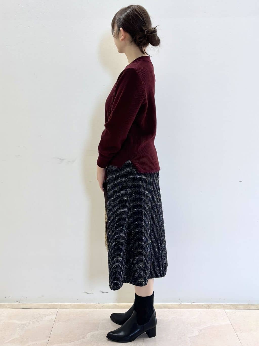 Satoさんの「Reflect｜【ほんのりラメ感◎】ケーブル柄ニット」を使ったコーディネート