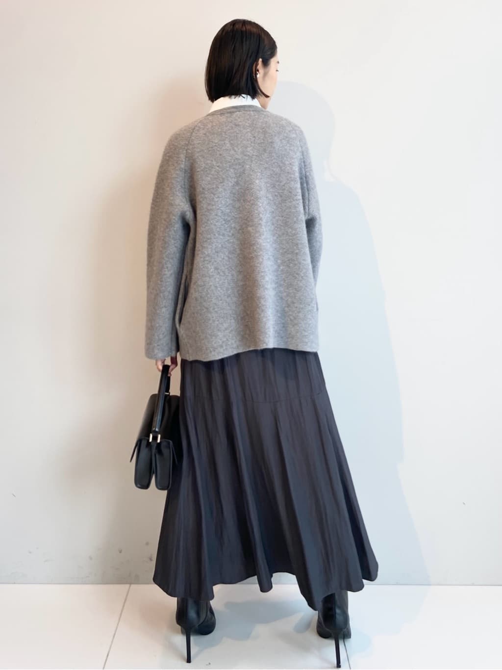 AYAさんの「UNTITLED｜【軽アウター/ミドル丈】ウールニットコーディガン」を使ったコーディネート