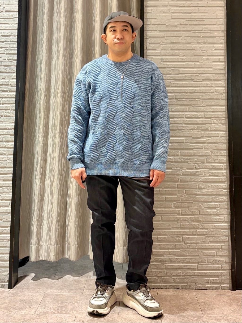 Pーyamaさんの「THE SHOP TK｜【頑張りすぎないオシャレ】ミックスヤーンニット　洗濯機OK／軽量」を使ったコーディネート