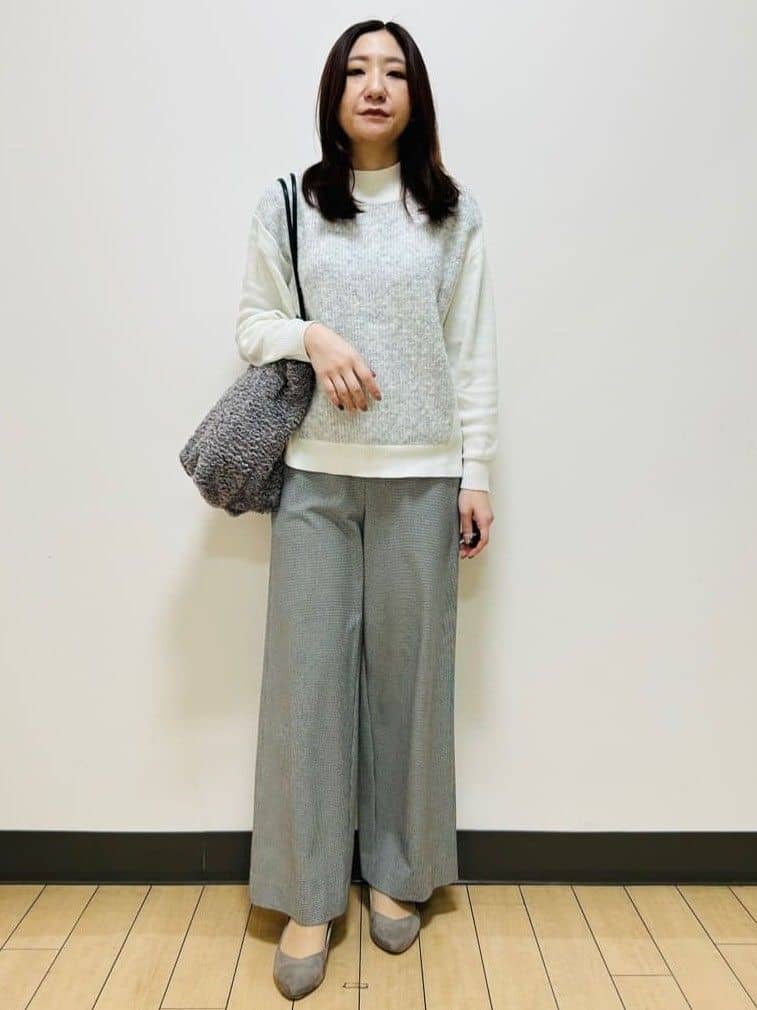 miiiさんの「Reflect｜【裏起毛／ゆったりシルエット】ストレートワイドパンツ」を使ったコーディネート