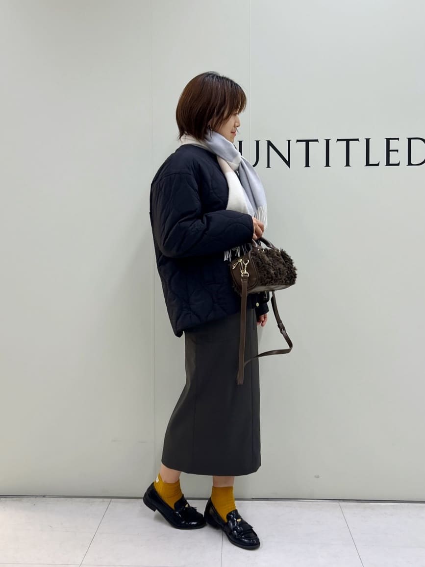 Mikiさんの「UNTITLED｜【洗える】スポンディッシュ ケーブル柄ニット」を使ったコーディネート