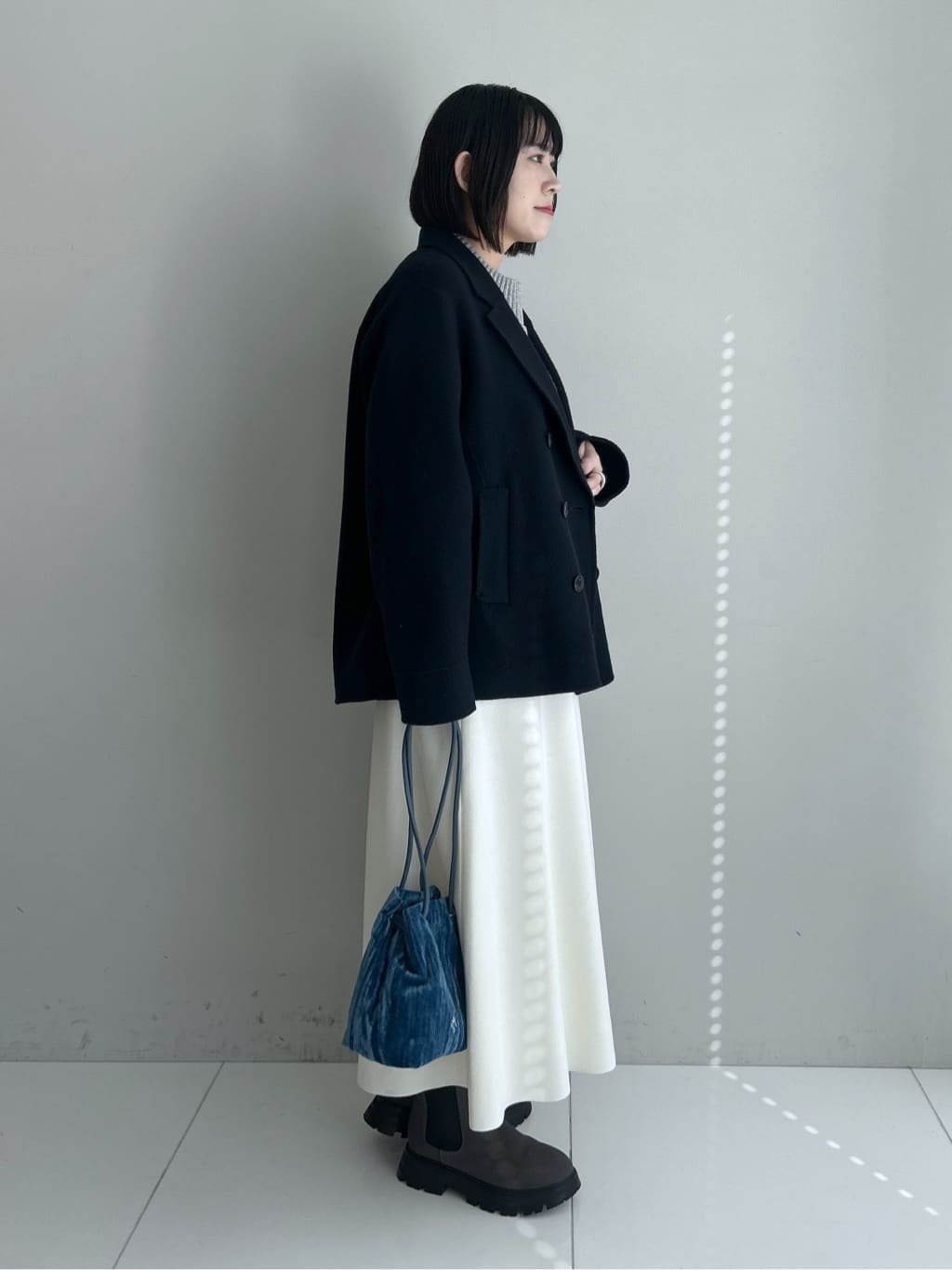 Hirokaさんの「Dessin｜【洗える】ウール混リバーメルトンコート」を使ったコーディネート
