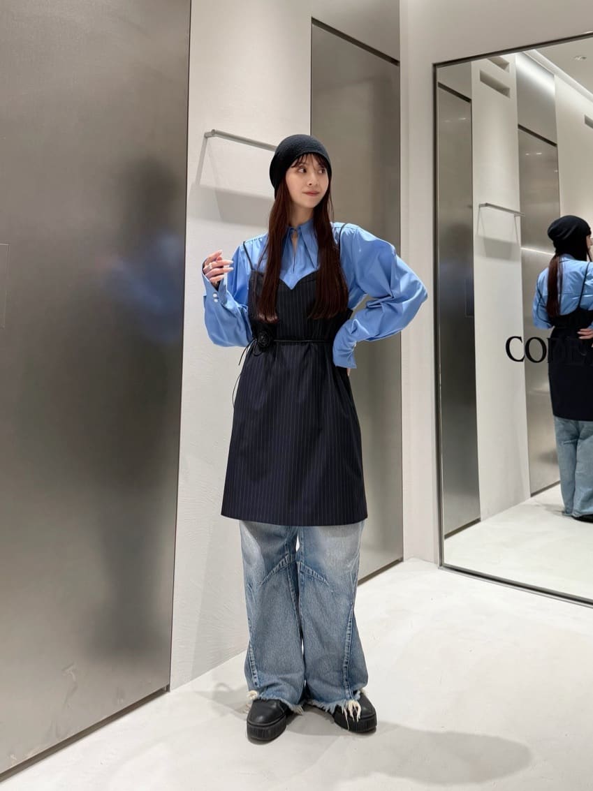 kanamiさんの「CODE A｜tailored mood mini dress」を使ったコーディネート