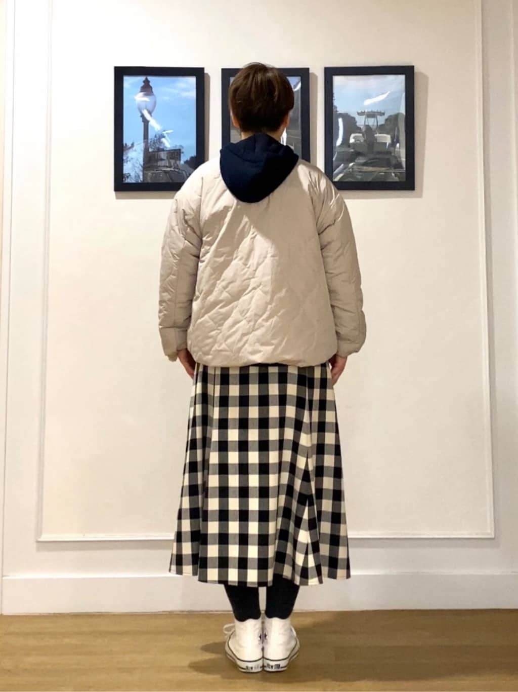 Hiroさんの「Dessin｜【2WAY】リバーシブルタフタボアアウター」を使ったコーディネート