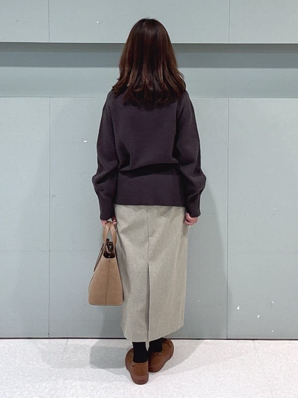 makiさんの「UNTITLED｜【8色展開/洗える】ウールカシミヤ ハイネックニット」を使ったコーディネート