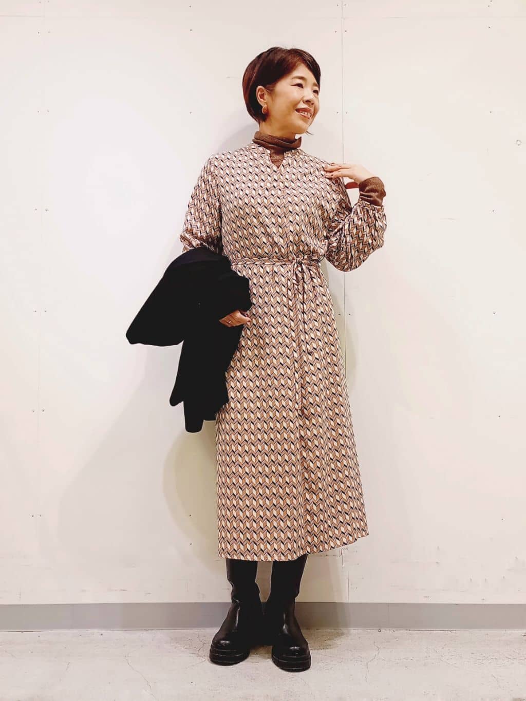 Kさんの「INDIVI｜【洗える／薄手／ラメ】シアーラメニット」を使ったコーディネート