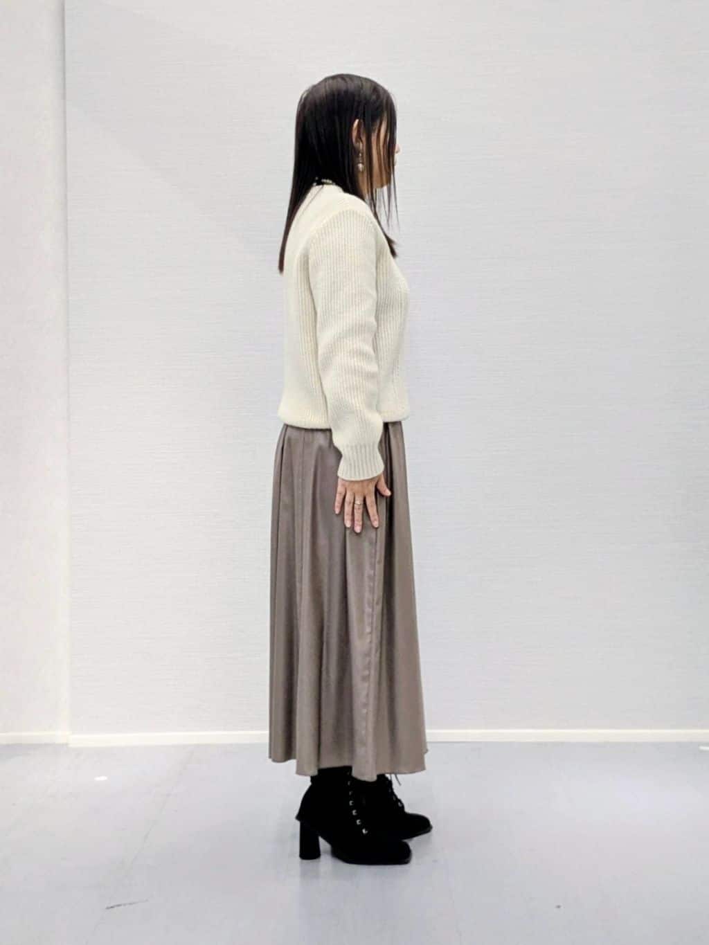 makkyさんの「UNTITLED｜【手洗い可／日本製】ケーブルニット」を使ったコーディネート