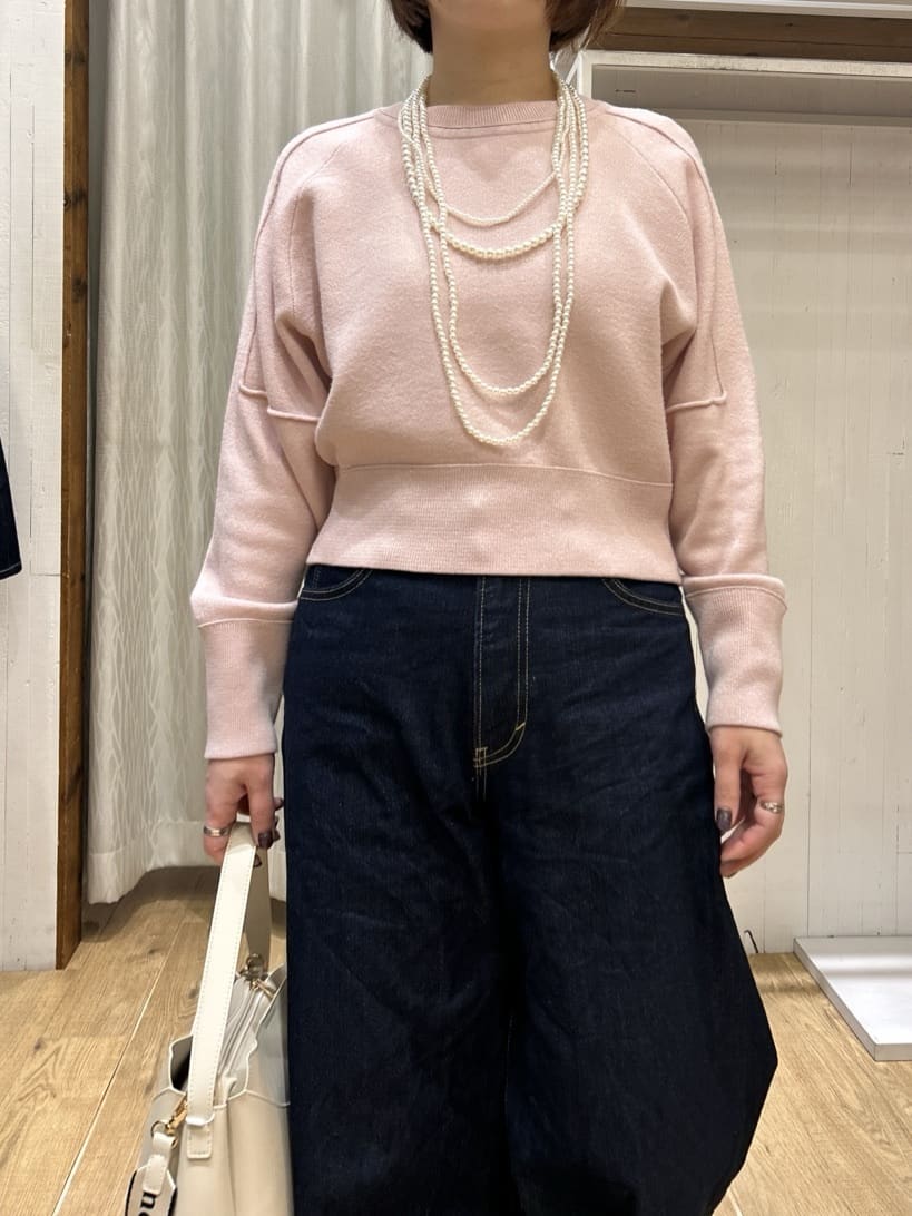 ga_riさんの「THE SHOP TK｜【着丈が選べる】スウェットライクラメジャカードニット」を使ったコーディネート