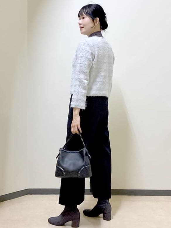  beni_gingerさんの「Reflect｜【お食事会やお出かけに◎】ふんわりジャカード編みカーディガン」を使ったコーディネート