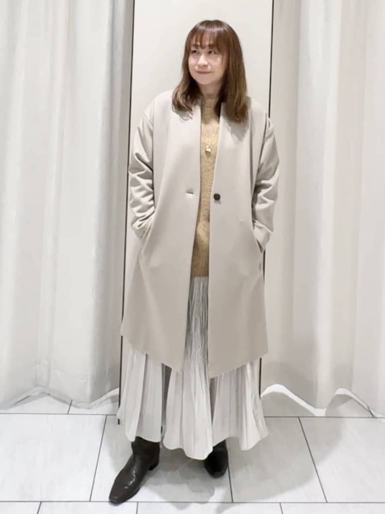 ʏᴜᴋɪᴋᴏさんの「UNTITLED｜【ゆったり】三つ杢カラーニット」を使ったコーディネート