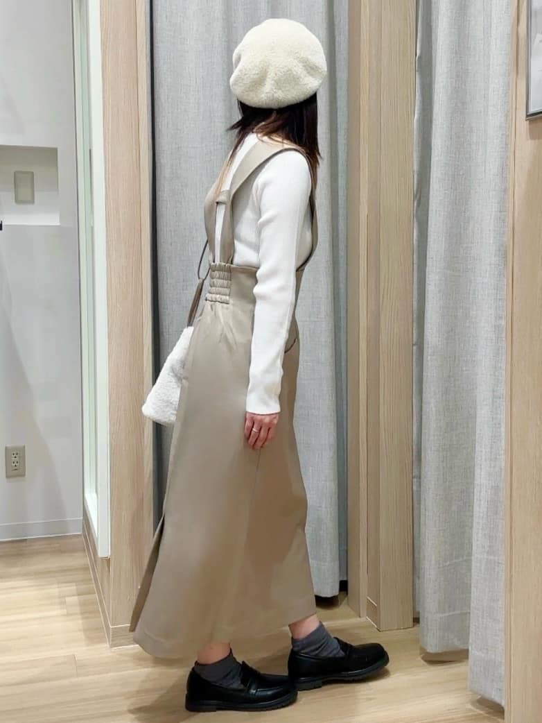 Fumikaさんの「grove｜【ウエストゴム】美シルエットなハイウエストサス付きスカート」を使ったコーディネート