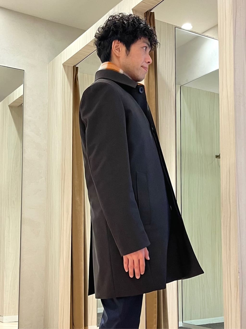 URAさんの「TAKEO KIKUCHI｜【ダウンライナー付き】メランジ ステンカラー コート」を使ったコーディネート