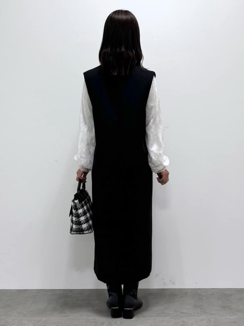 kozuさんの「index｜キーネックジャンスカ【洗濯機OK／防シワ／イージーアイロン】」を使ったコーディネート