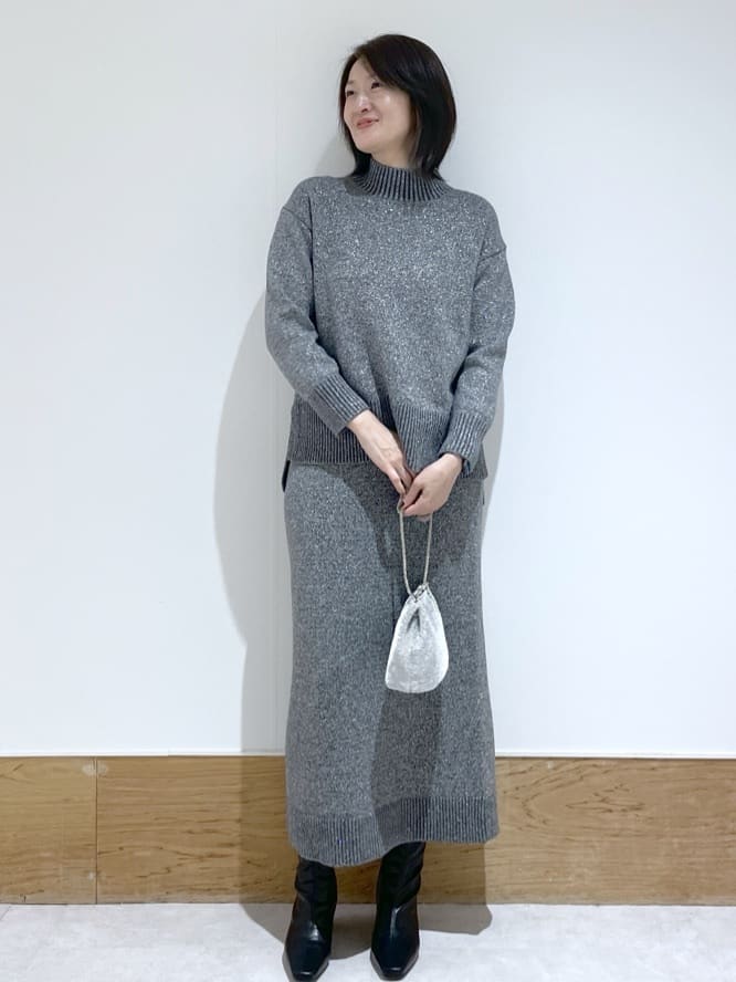 Yukinkoさんの「OPAQUE.CLIP｜カシミヤブレンドウールミドルピーコート」を使ったコーディネート