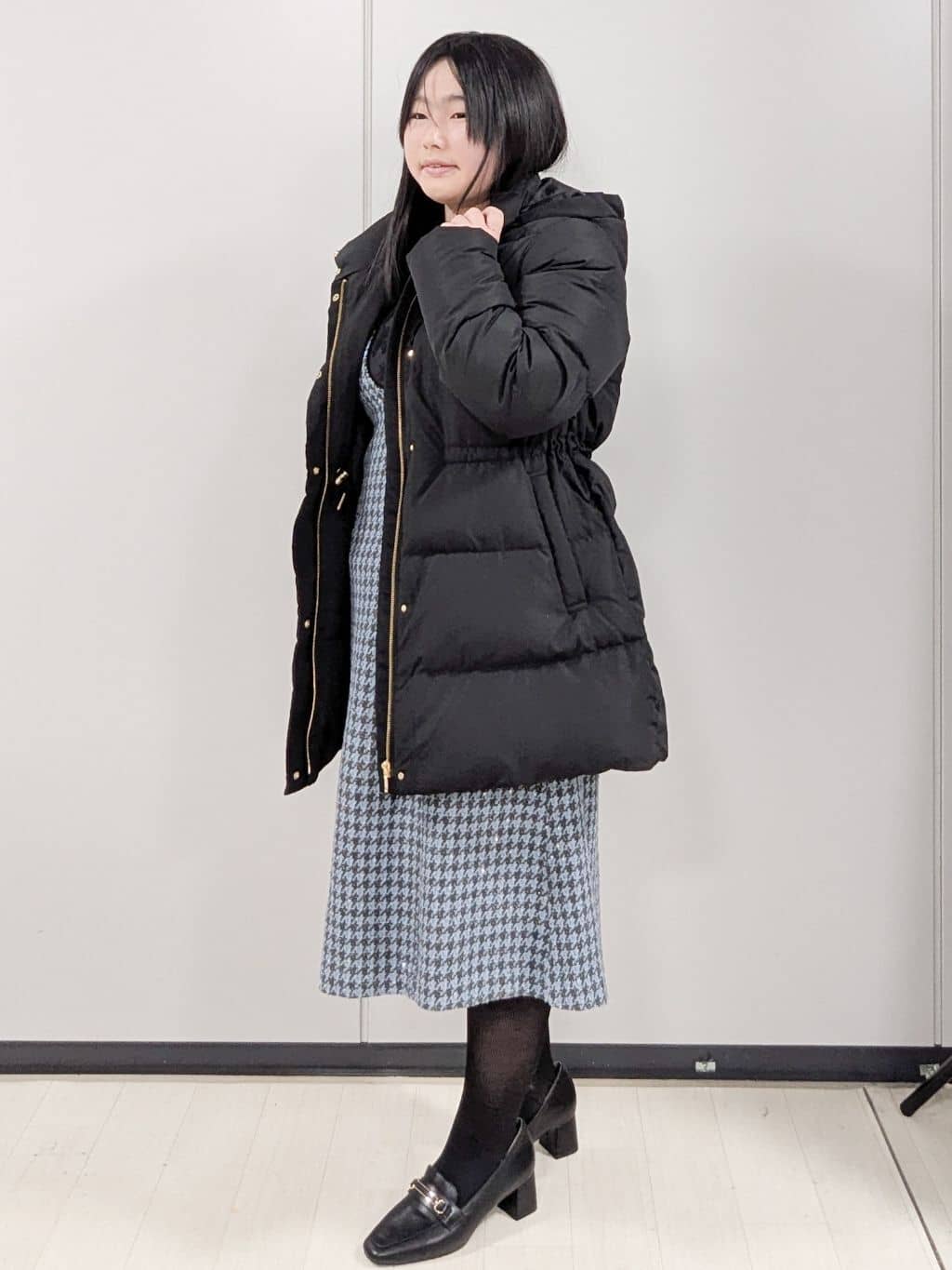 Nonさんの「index｜KAWADAダウンドロストミドルコート【撥水／洗濯機OK／2WAY／静電気防止裏地】《XS～3L》」を使ったコーディネート