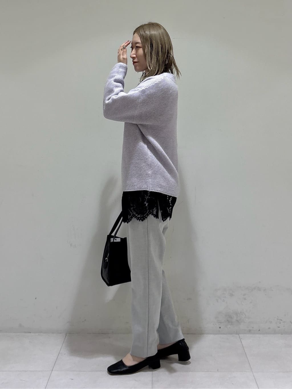 kotakiさんの「INDIVI｜【洗える／大人ラメ】カラーMIXボトルネックニット」を使ったコーディネート
