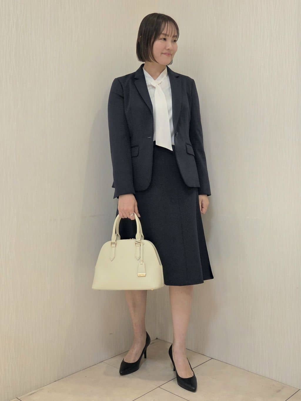 naokoさんの「UNTITLED｜【洗えるスーツ／ストレッチ】ウール混ジャージ テーラードジャケット」を使ったコーディネート