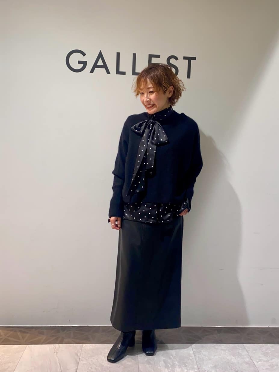 mari_831さんの「INDIVI｜【洗える】ヘアリーフォルムニット」を使ったコーディネート