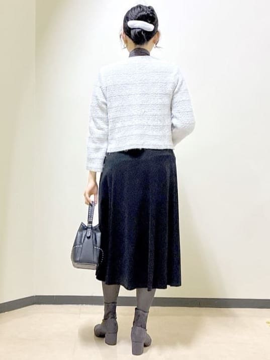  beni_gingerさんの「Reflect｜【お食事会やお出かけに◎】ふんわりジャカード編みカーディガン」を使ったコーディネート
