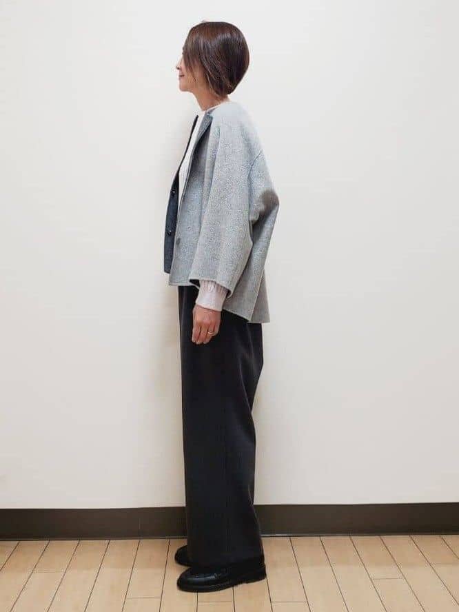 yuuさんの「Reflect｜【ゆったり着られる◎】ワイドリブニットプルオーバー」を使ったコーディネート