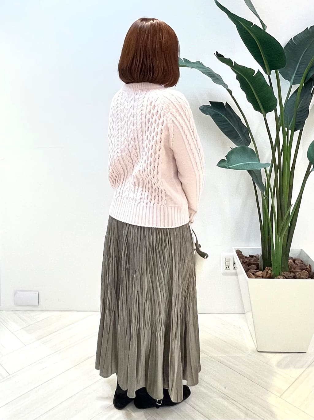 Tomoさんの「UNTITLED｜【洗える】スポンディッシュ ケーブル柄ニット」を使ったコーディネート
