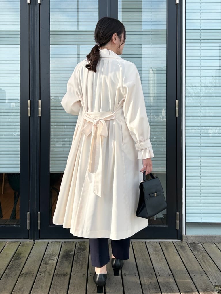 shinoさんの「Couture brooch｜【撥水・ハレの日・通勤】ロングトレンチコート」を使ったコーディネート