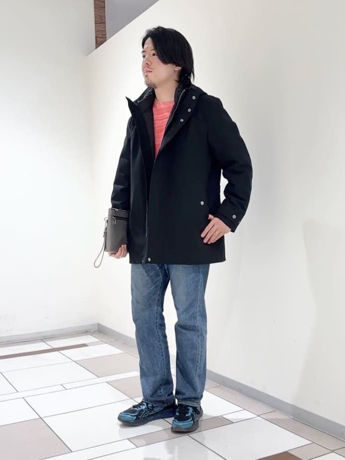及川さんの「TAKEO KIKUCHI｜【3WAY】ドビー ダウンライナー付ブルゾン」を使ったコーディネート