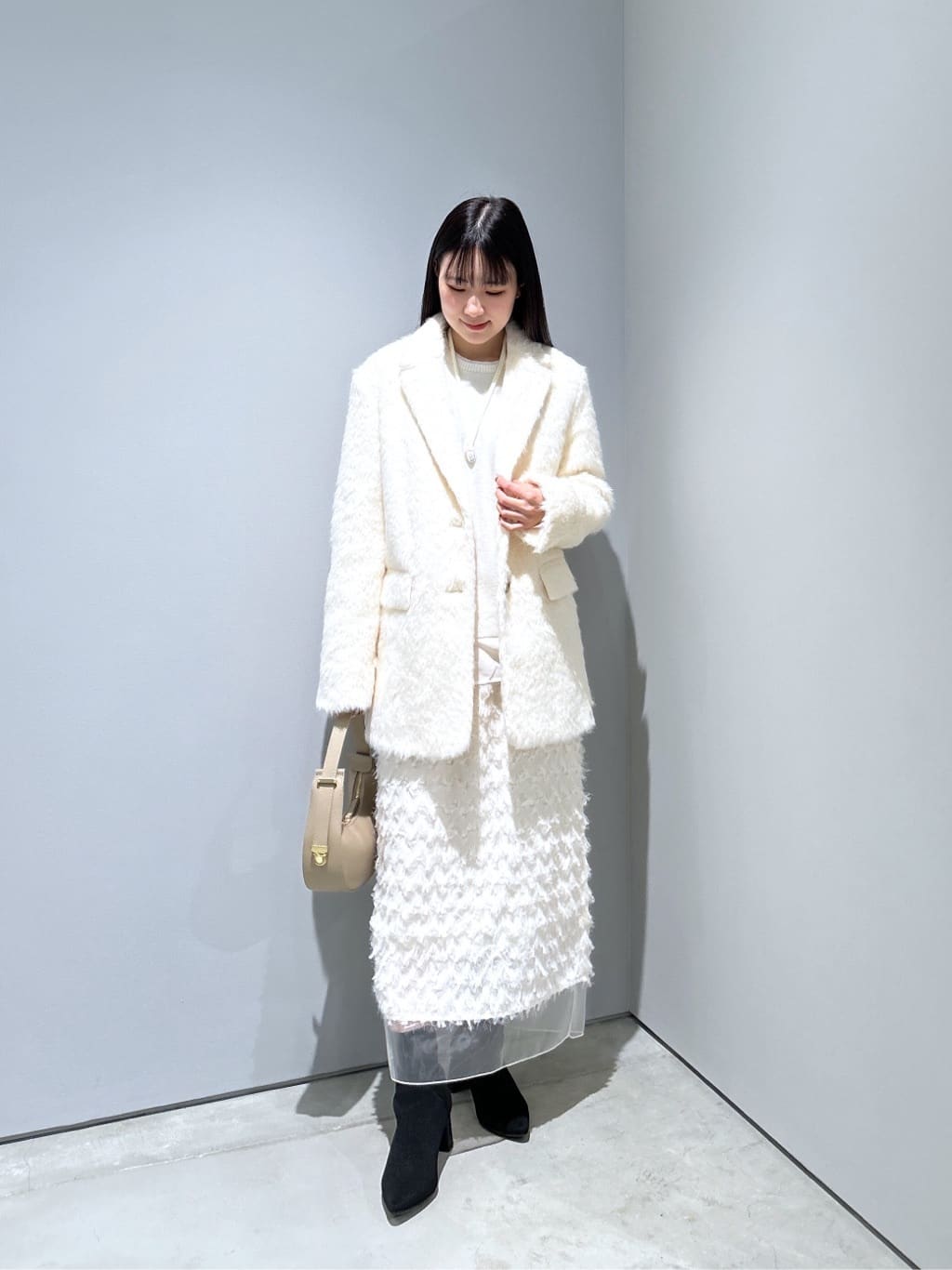 Renoさんの「INDIVI｜【オケージョン／セレモニー】フリンジタイトスカート」を使ったコーディネート