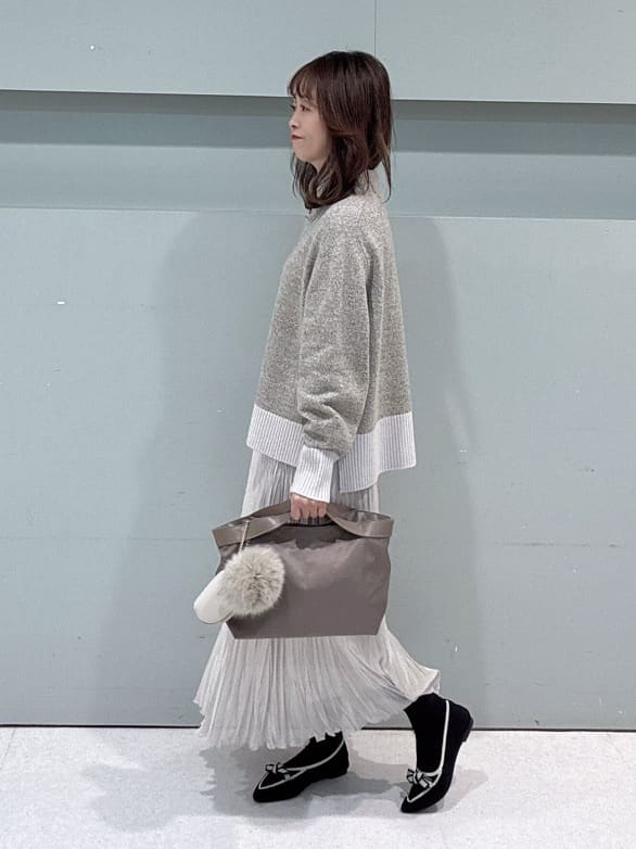 makiさんの「UNTITLED｜【8色展開/洗える】ウールカシミヤ ハイネックニット」を使ったコーディネート