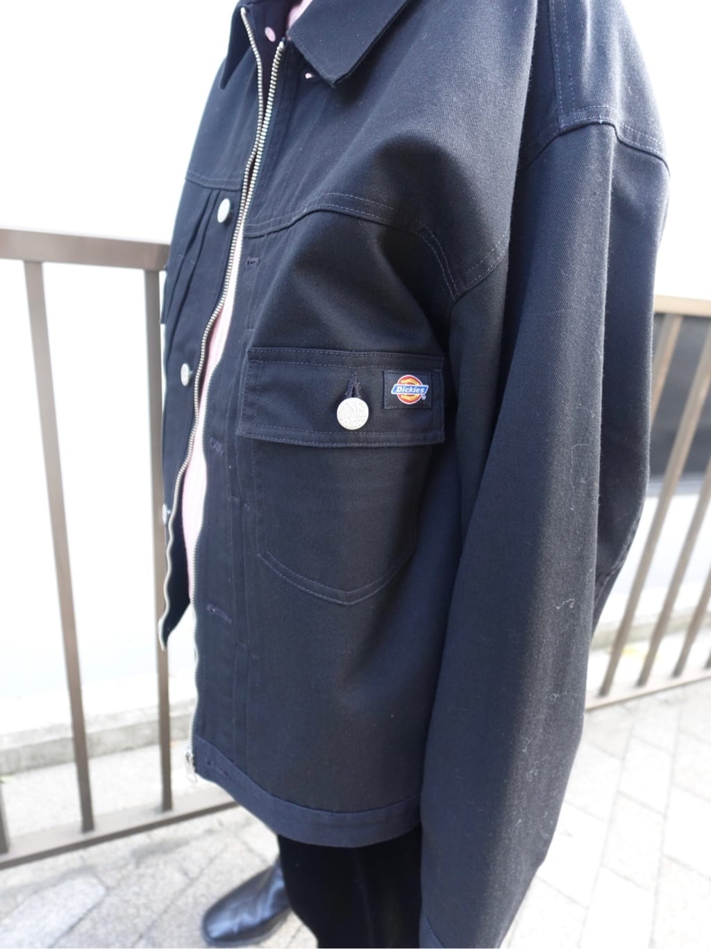 abeさんの「tk.TAKEO KIKUCHI｜【別注】Dickiesワークジャケット」を使ったコーディネート