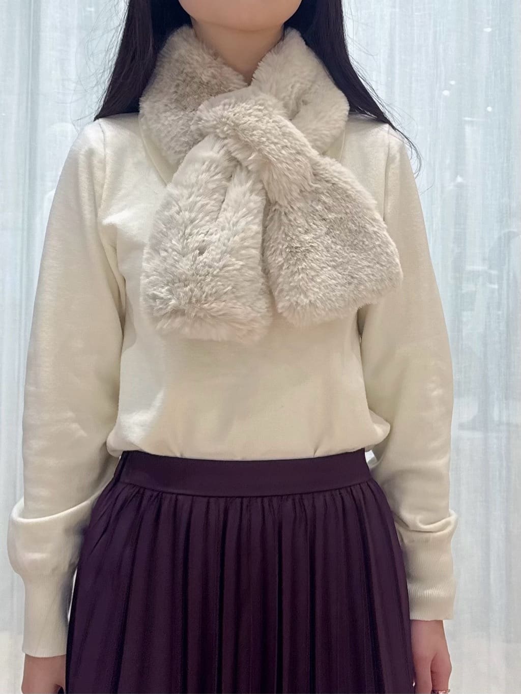 ぞうげさんの「OPAQUE.CLIP｜プリーツスカート【洗濯機OK】」を使ったコーディネート