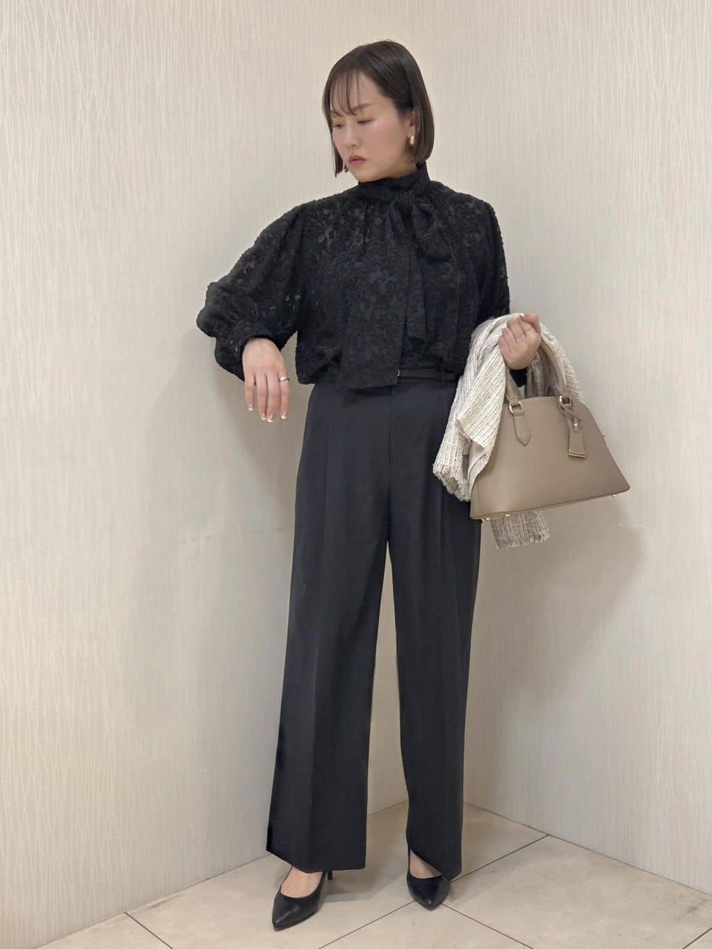 naokoさんの「UNTITLED｜【仕事着/スーツ】ファンシーツイード ジャケット」を使ったコーディネート