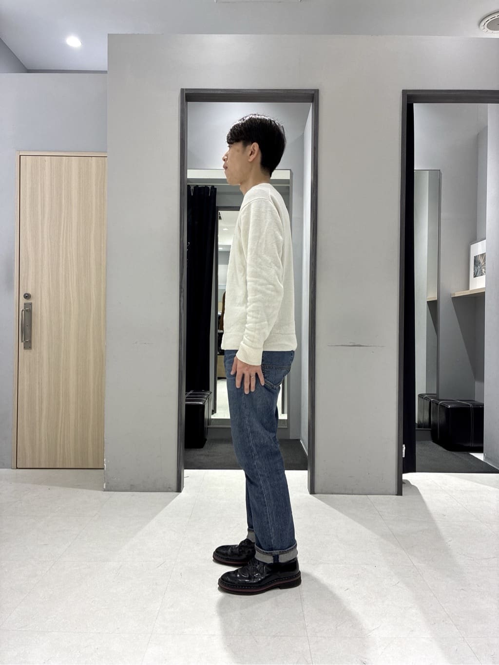わいずみさんの「TAKEO KIKUCHI｜【None Of Stress】アクティブジャージ 千鳥 ジャケット」を使ったコーディネート
