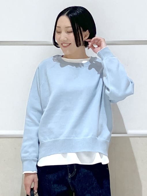 eriko さんの「Dessin｜【洗える】スウェットライクニット」を使ったコーディネート
